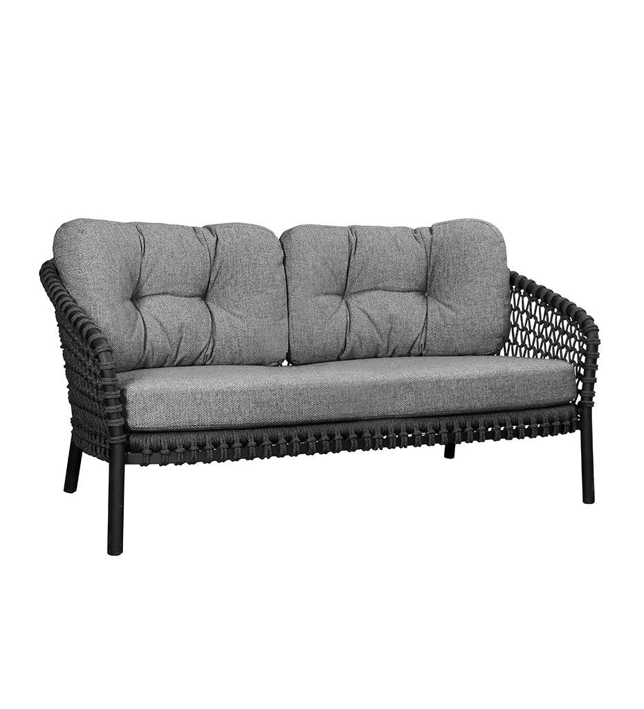 Allred Collaborative - Cane-line - Ocean Large 2-Seater Sofa Frame - Ocean Large 2-Seater Sofa Frame Ocean Large 2-Seater Sofa Frame - Natural Flat Weave FU 5536FU