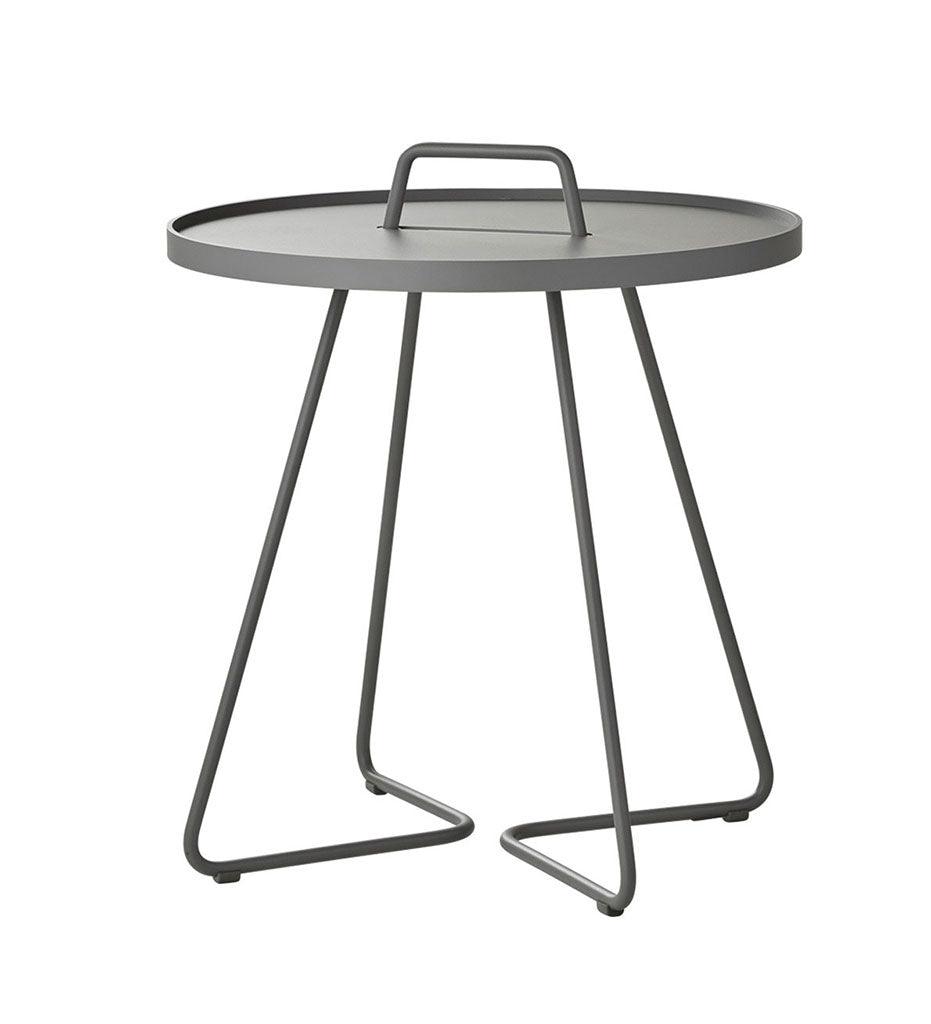 Allred Collaborative - Cane-line - On-The-Move Side Table - Large - On-The-Move Side Table - Large On-The-Move Side Table - Large - Light Grey AI 5066AI