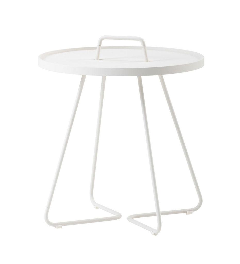 Allred Collaborative - Cane-line - On-The-Move Side Table - Large - On-The-Move Side Table - Large On-The-Move Side Table - Large - White AW 5066AW