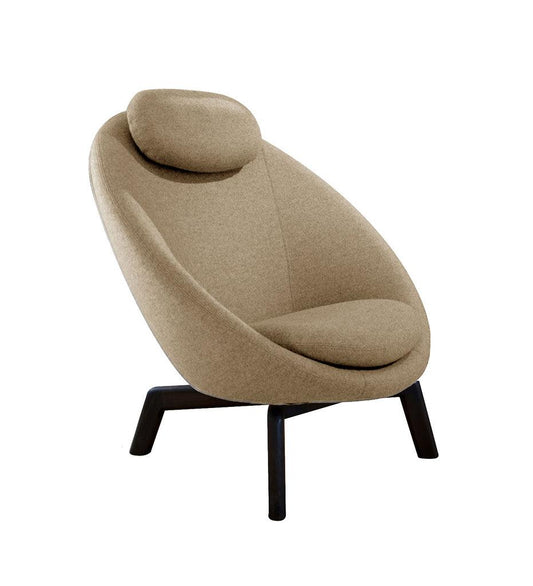 Allred Collaborative - Cane-line - Pace Lounge Chair Shell with Neck Cushion - Pace Lounge Chair Shell with Neck Cushion - 204Y160