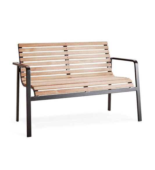 Allred Collaborative - Cane-line - Parc Bench - Parc Bench Parc Bench - Teak-Lava Grey AL 11561TAL