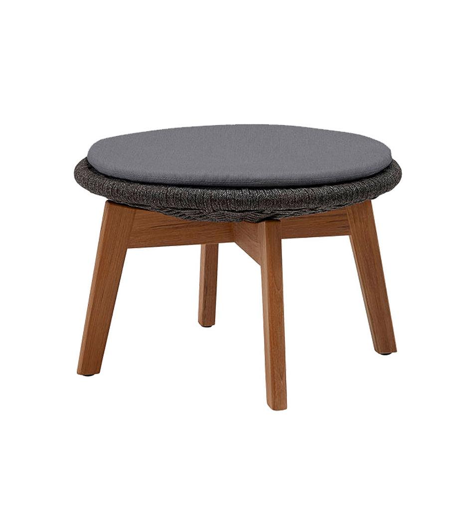 Allred Collaborative - Cane-line - Peacock Footstool / Coffee Table - Peacock Footstool / Coffee Table - 5358RODGT