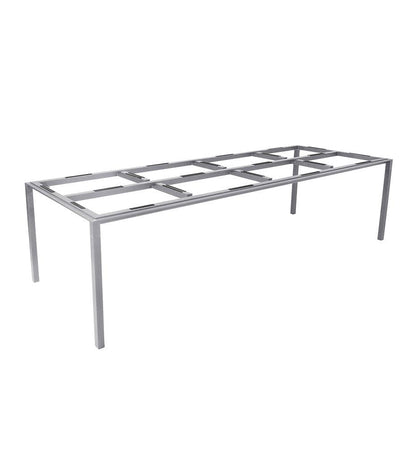 Allred Collaborative - Cane-line - Pure Rectangular Dining Table Base - Large - Pure Rectangular Dining Table Base - Large Pure Rectangular Dining Table Base - Large - Lava Grey AL 5086AL