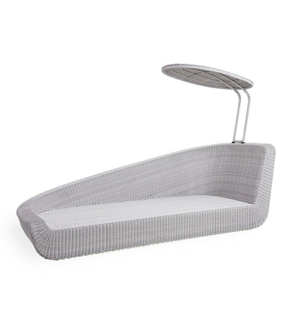 Allred Collaborative - Cane-line - Savannah Daybed - Right - Savannah Daybed - Right Savannah Daybed - Right - White Grey Weave LW 5543W