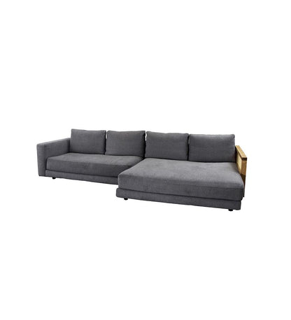 Allred Collaborative - Cane-line - Scale 2-Seater Sofa w/ Double Daybed & Mix Armrest - Left Seated - Scale 2-Seater Sofa w/ Double Daybed & Mix Armrest - Left Seated Scale 2-Seater Sofa w/ Double Daybed & Mix Armrest - Left Seated - Dark Grey Ambience 3003 SCALE 103003