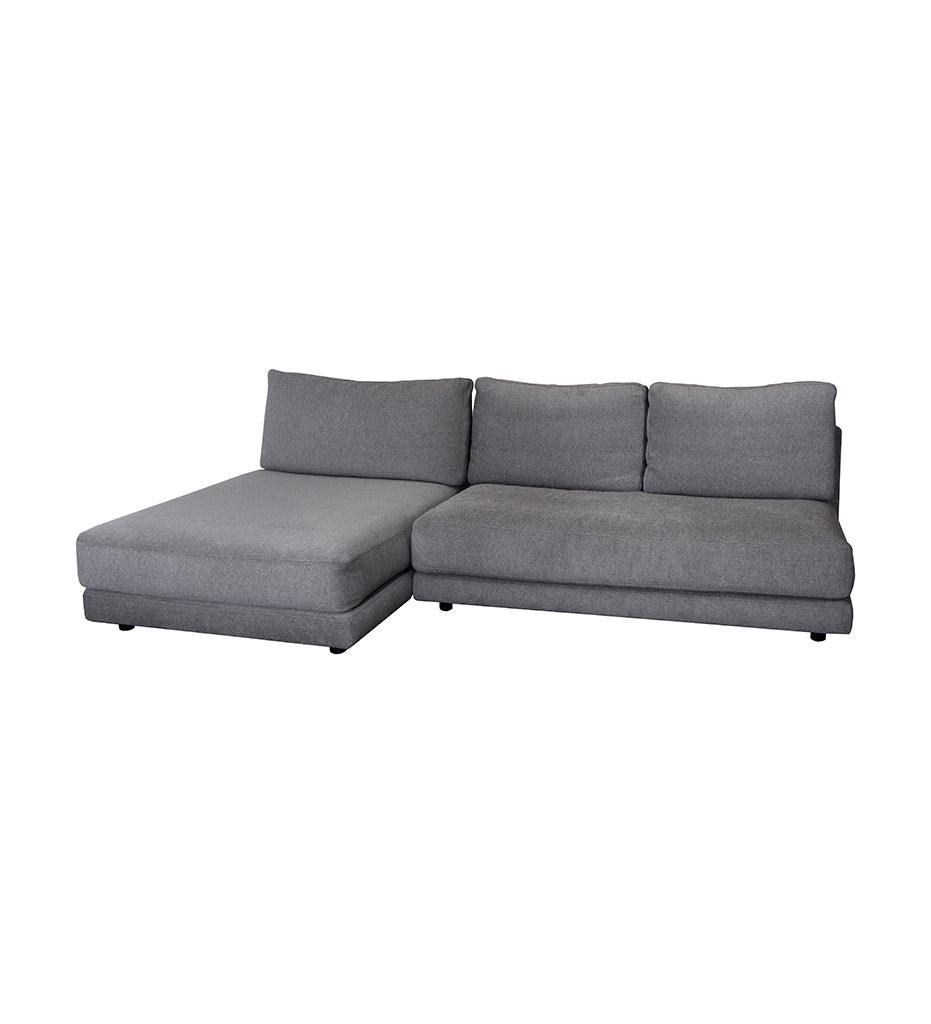 Allred Collaborative - Cane-line - Scale 2-seater Sofa w/ Single Daybed - Left Facing - Scale 2-seater Sofa w/ Single Daybed - Left Facing Scale 2-seater Sofa w/ Single Daybed - Left Facing - Dark Grey Ambience 3003 SCALE 4-3003