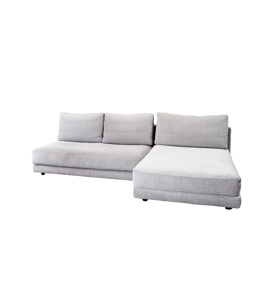 Allred Collaborative - Cane-line - Scale 2-seater Sofa w/ Single Daybed - Right Facing - Scale 2-seater Sofa w/ Single Daybed - Right Facing Scale 2-seater Sofa w/ Single Daybed - Right Facing - Light Grey Ambience 3013 SCALE 4.1-3013