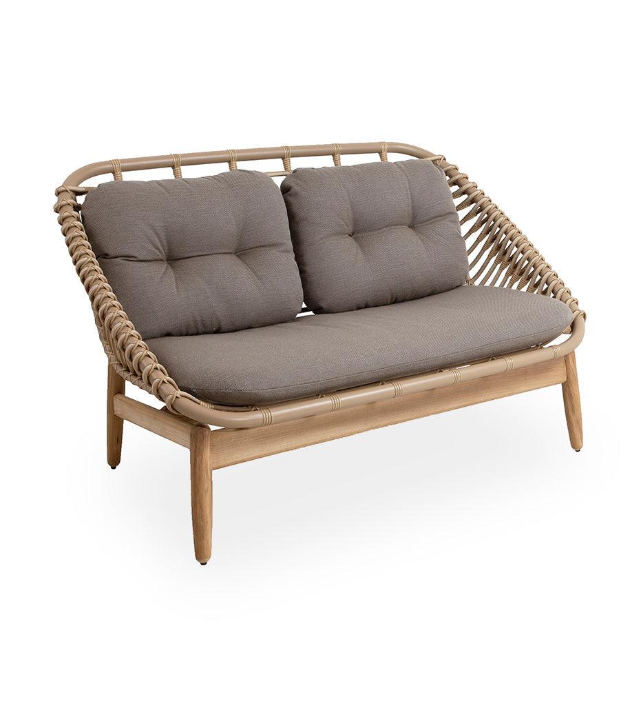 Allred Collaborative - Cane-line - Strington 2-Seater Sofa - Weave - Strington 2-Seater Sofa - Weave Strington 2-Seater Sofa - Weave - Natural-Taupe Airtouch UAITT 55020UAITTT