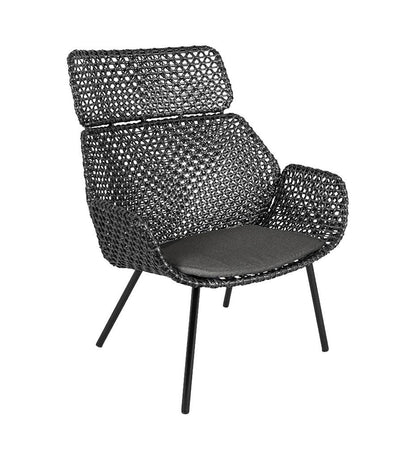 Allred Collaborative - Cane-line - Vibe Highback Chair - Vibe Highback Chair Vibe Highback Chair - Black-Anthracite SG 54107SG