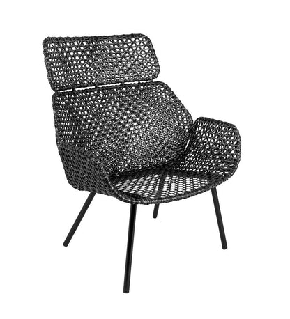 Allred Collaborative - Cane-line - Vibe Highback Chair - Vibe Highback Chair Vibe Highback Chair - Black-Anthracite SG 54107SG