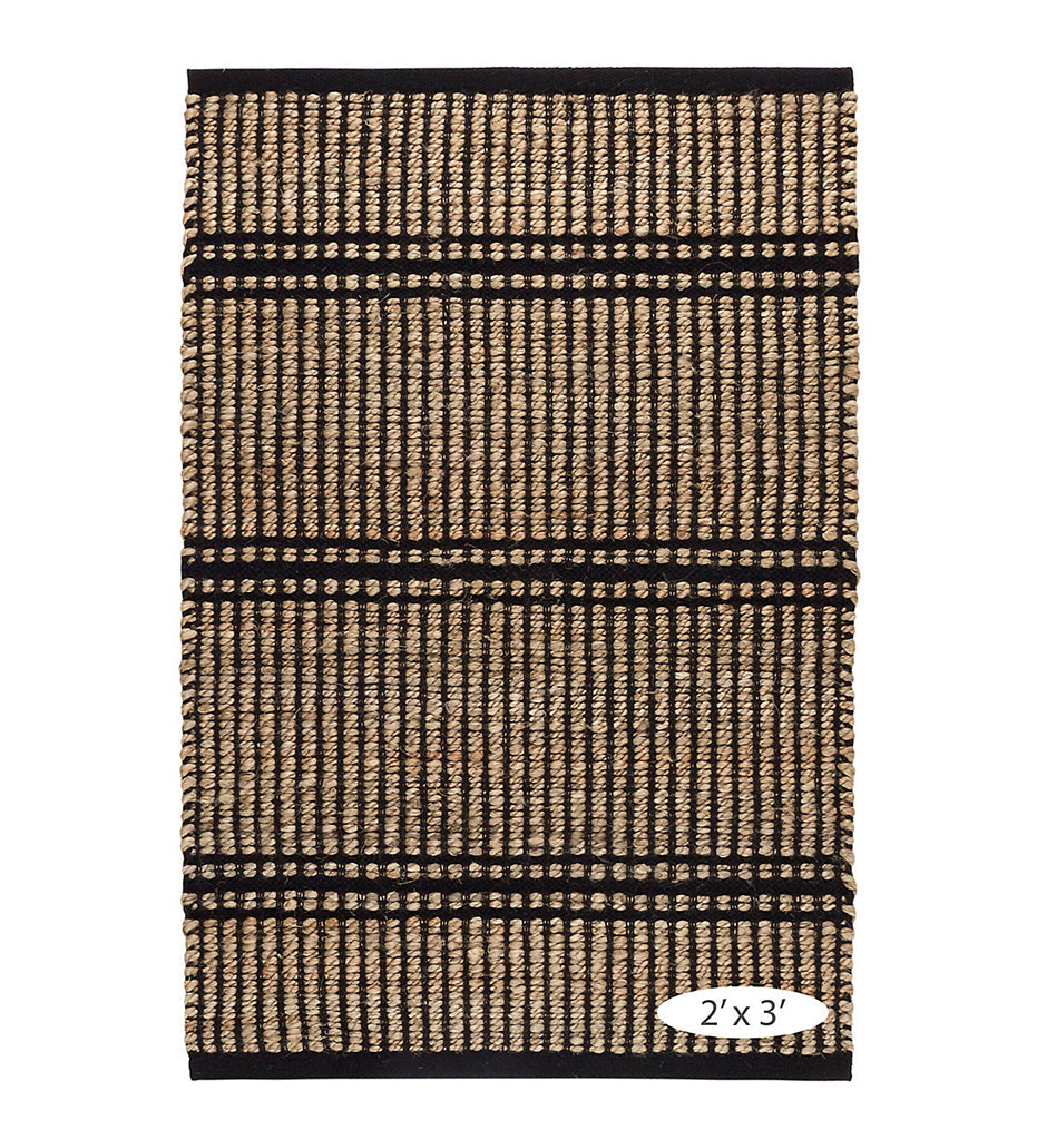 Allred Collaborative - Dash and Albert - Arbor Black Handwoven Jute Rug - Arbor Black Handwoven Jute Rug - DA1967-23