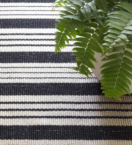 Allred Collaborative - Dash and Albert - Birmingham Black Indoor/Outdoor Rug - Birmingham Black Indoor/Outdoor Rug - DA148-23