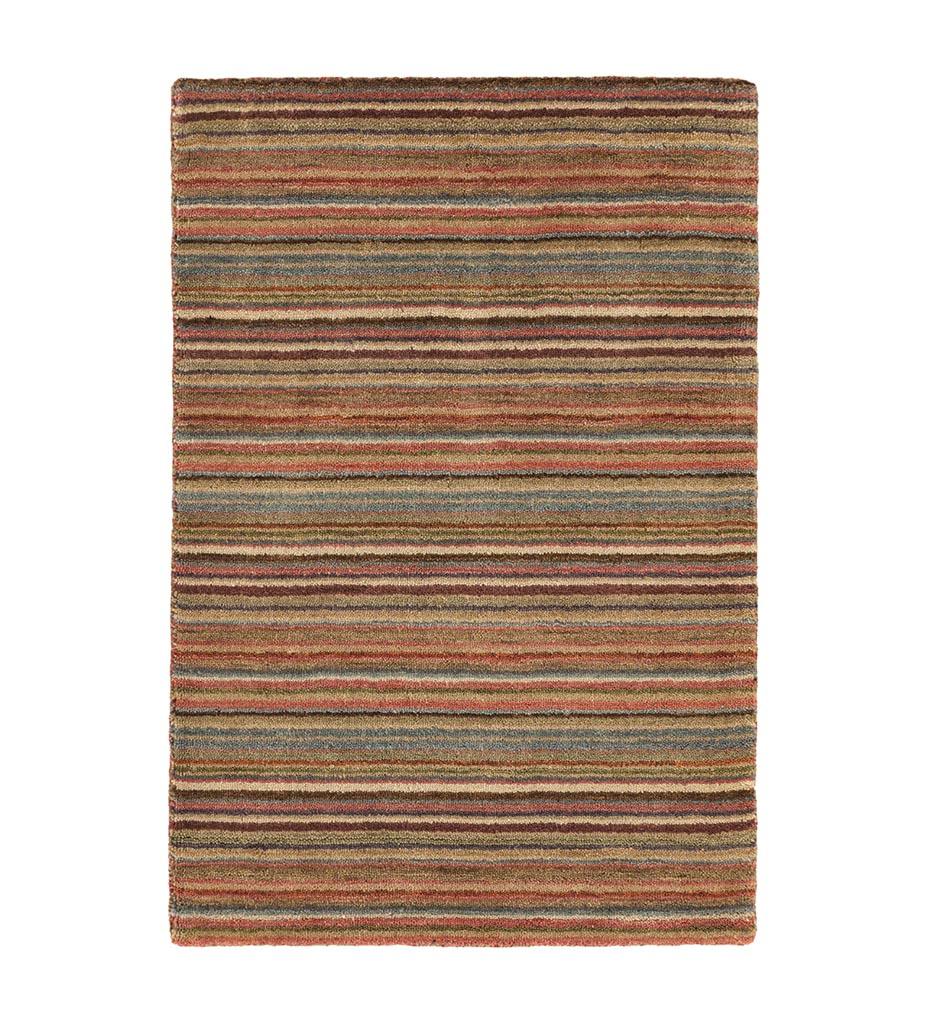 Allred Collaborative - Dash and Albert - Brindle Stripe Spice Loom Knotted Wool Rug - Brindle Stripe Spice Loom Knotted Wool Rug - RDA080-23