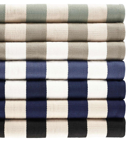 Allred Collaborative - Dash and Albert - Catamaran Stripe Denim/White Indoor/Outdoor Rug - Catamaran Stripe Denim/White Indoor/Outdoor Rug - DA347-23