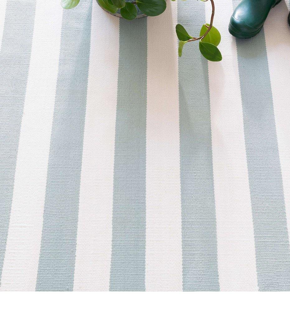 Allred Collaborative - Dash and Albert - Catamaran Stripe Light Blue/Ivory Indoor/Outdoor Rug - Catamaran Stripe Light Blue/Ivory Indoor/Outdoor Rug - RDB197-23