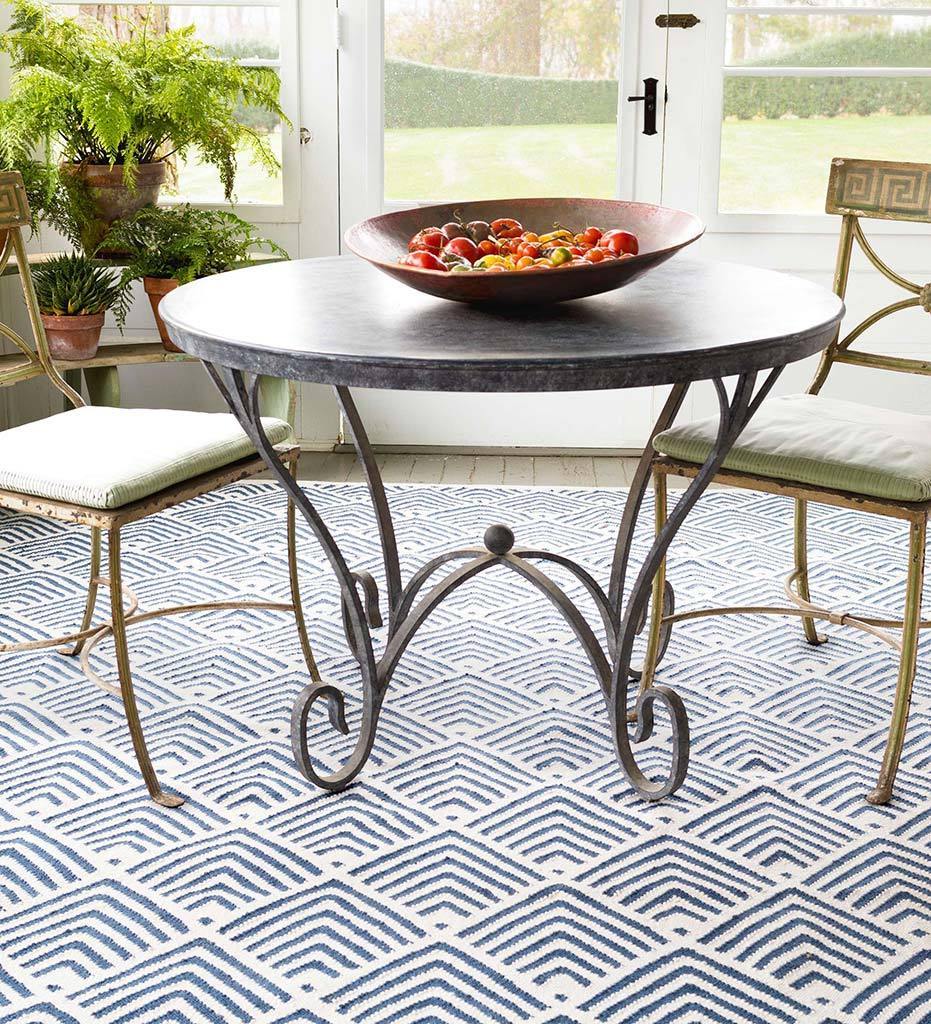 Allred Collaborative - Dash and Albert - Cleo Navy Indoor/Outdoor Rug - Cleo Navy Indoor/Outdoor Rug - DA772-23