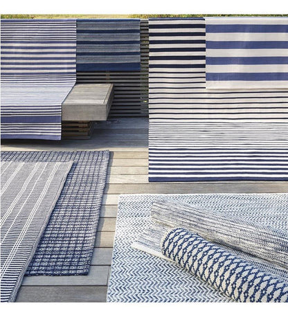 Allred Collaborative - Dash and Albert - Coco Blue Indoor/Outdoor Rug - Coco Blue Indoor/Outdoor Rug - RDB326-23