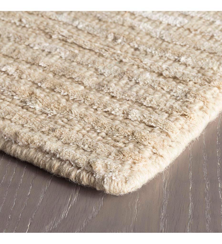 Allred Collaborative - Dash and Albert - Cut Stripe Ivory Hand Knotted Viscose / Wool Rug - Cut Stripe Ivory Hand Knotted Viscose / Wool Rug - RDA243-23