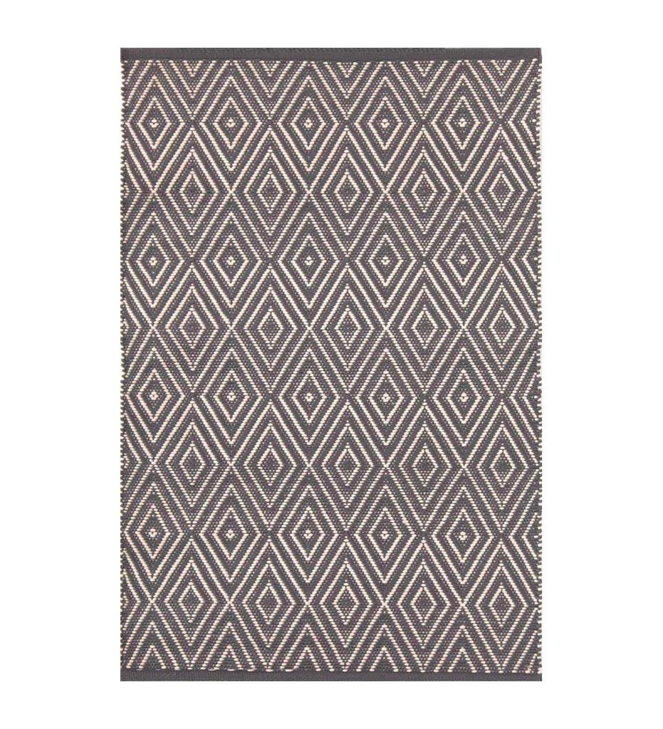 Allred Collaborative - Dash and Albert - Diamond Graphite/Ivory Indoor/Outdoor Rug - Diamond Graphite/Ivory Indoor/Outdoor Rug - RDB170-23