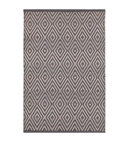 Allred Collaborative - Dash and Albert - Diamond Graphite/Ivory Indoor/Outdoor Rug - Diamond Graphite/Ivory Indoor/Outdoor Rug - RDB170-23