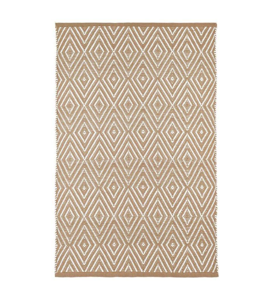 Allred Collaborative - Dash and Albert - Diamond Khaki/White Indoor/Outdoor Rug - Diamond Khaki/White Indoor/Outdoor Rug - RDB136-23