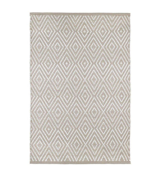 Allred Collaborative - Dash and Albert - Diamond Platinum/White Indoor/Outdoor Rug - Diamond Platinum/White Indoor/Outdoor Rug - RDB203-23