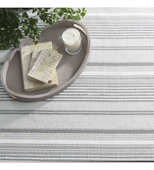 Allred Collaborative - Dash and Albert - Gradation Ticking Woven Cotton Rug - Gradation Ticking Woven Cotton Rug - RDA285-23