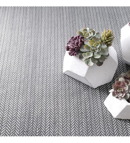 Allred Collaborative - Dash and Albert - Herringbone Shale Woven Cotton Rug - Herringbone Shale Woven Cotton Rug - DA958-23