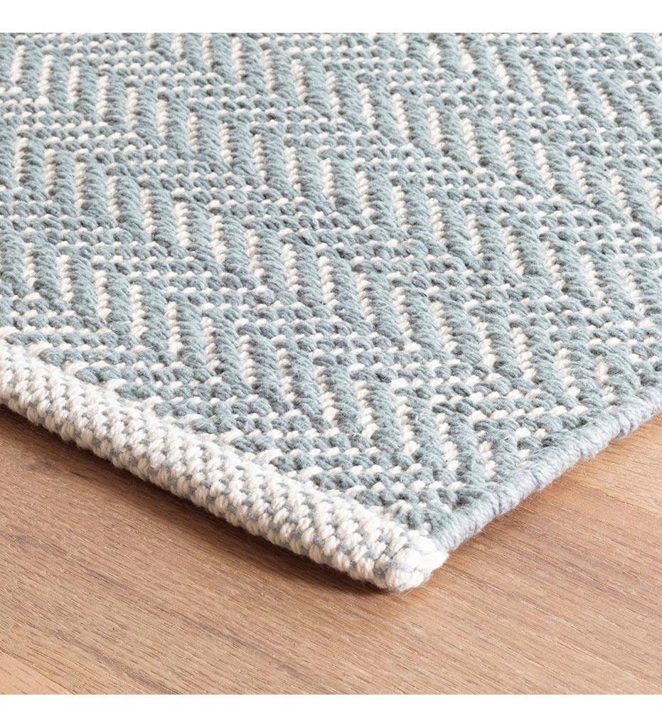 Allred Collaborative - Dash and Albert - Herringbone Swedish Blue Woven Cotton Rug - Herringbone Swedish Blue Woven Cotton Rug - RDA360-23