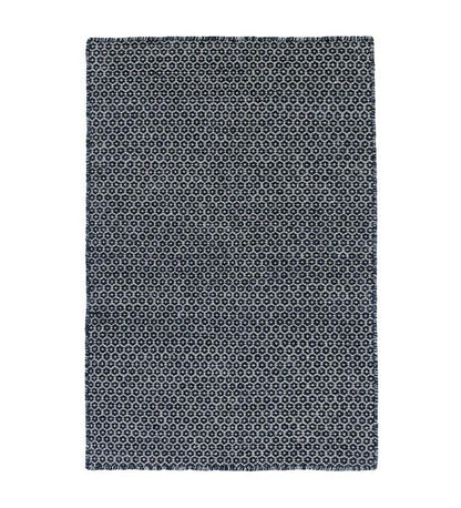 Allred Collaborative - Dash and Albert - Honeycomb Indigo / Grey Woven Wool Rug - Honeycomb Indigo / Grey Woven Wool Rug - DA788-23