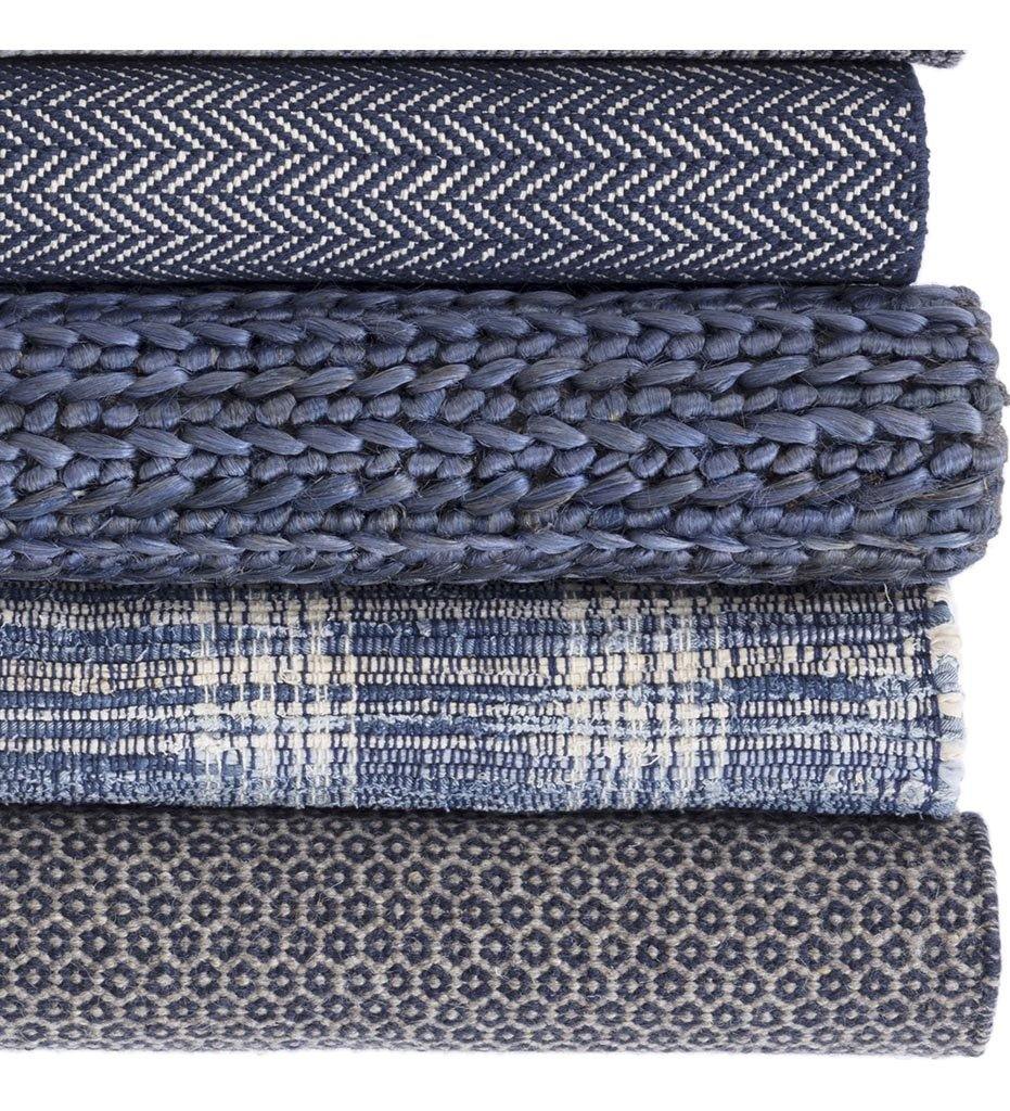 Allred Collaborative - Dash and Albert - Honeycomb Indigo / Grey Woven Wool Rug - Honeycomb Indigo / Grey Woven Wool Rug - DA788-23