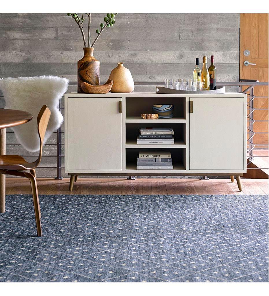 Allred Collaborative - Dash and Albert - Koto Indigo Woven Wool Rug - Koto Indigo Woven Wool Rug - DA853-23