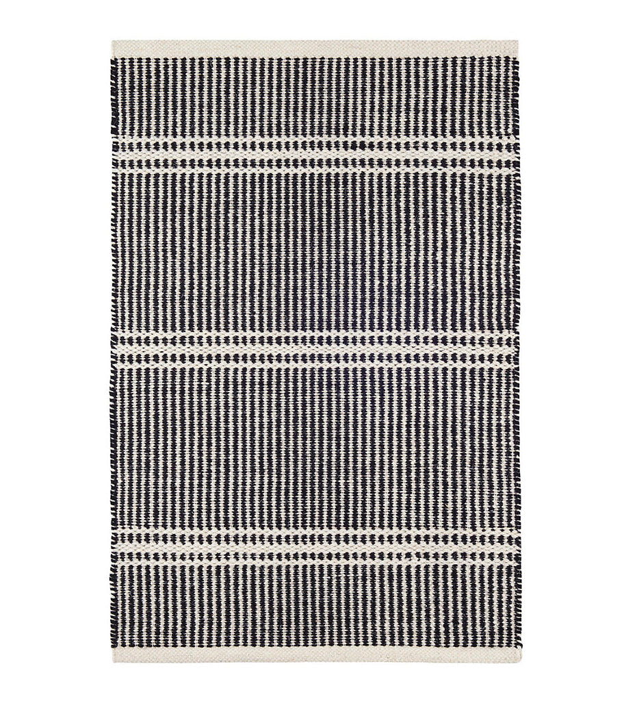 Allred Collaborative - Dash and Albert - Malta Black / Ivory Woven Wool Rug - Malta Black / Ivory Woven Wool Rug - DA1925-23