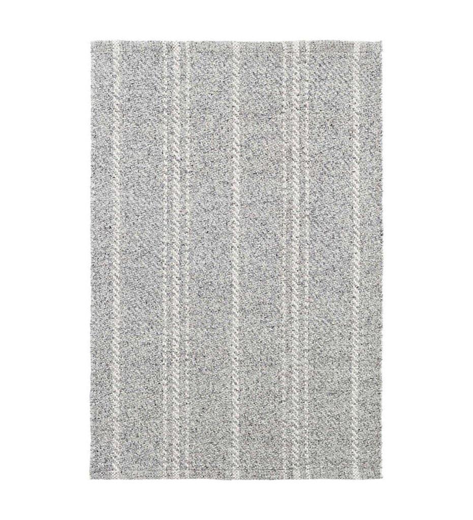 Allred Collaborative - Dash and Albert - Melange Stripe Grey/Ivory Indoor/Outdoor Rug - Melange Stripe Grey/Ivory Indoor/Outdoor Rug - DA1029-23