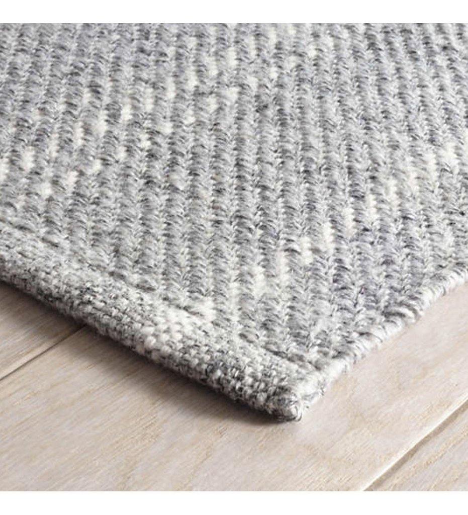 Allred Collaborative - Dash and Albert - Melange Stripe Grey/Ivory Indoor/Outdoor Rug - Melange Stripe Grey/Ivory Indoor/Outdoor Rug - DA1029-23