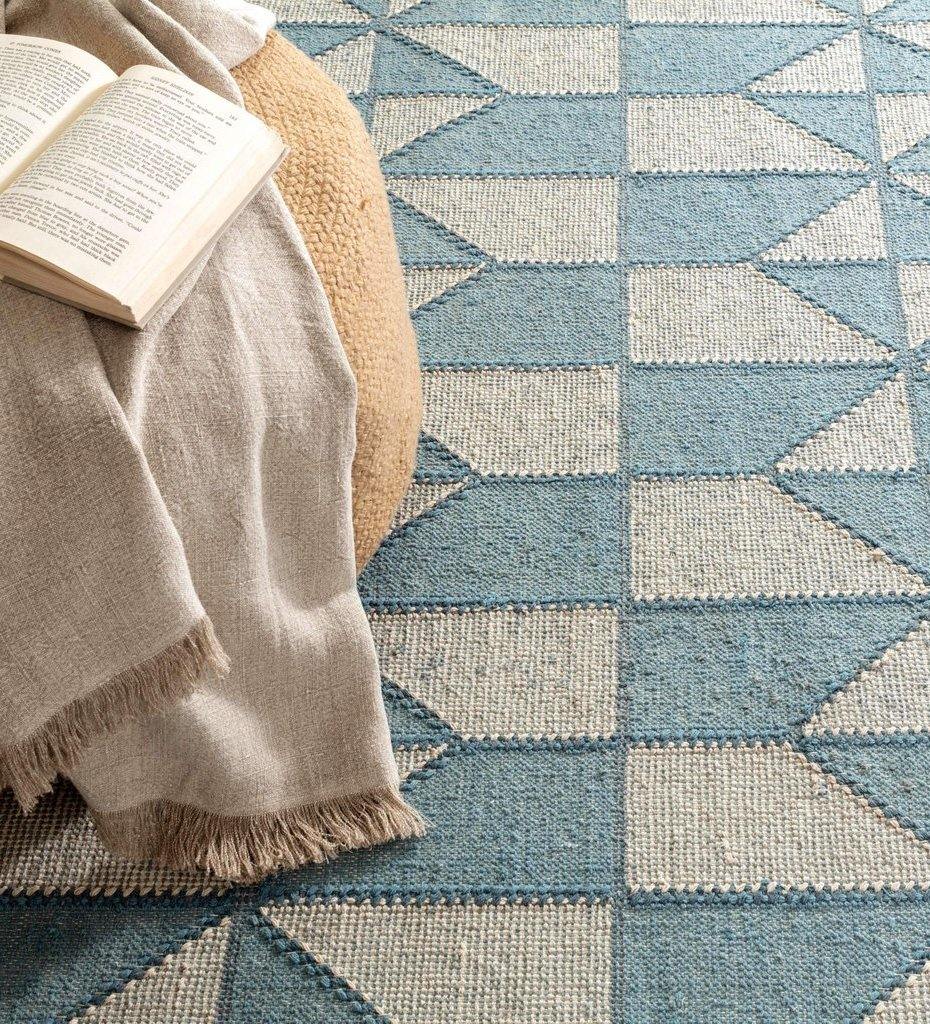 Allred Collaborative - Dash and Albert - Ojai Blue Loom-Knotted Cotton Rug - Ojai Blue Loom-Knotted Cotton Rug - DA1167-23