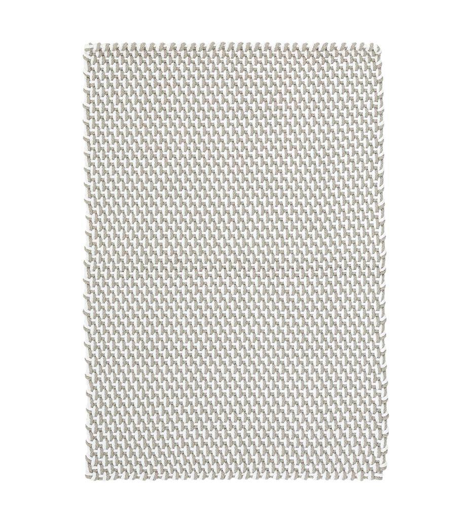 Allred Collaborative - Dash and Albert - Two-Tone Rope Platinum / White Indoor / Outdoor Rug - Two-Tone Rope Platinum / White Indoor / Outdoor Rug - DA410-23