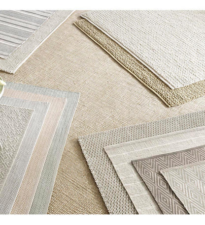 Allred Collaborative - Dash and Albert - Two-Tone Rope Platinum / White Indoor / Outdoor Rug - Two-Tone Rope Platinum / White Indoor / Outdoor Rug - DA410-23