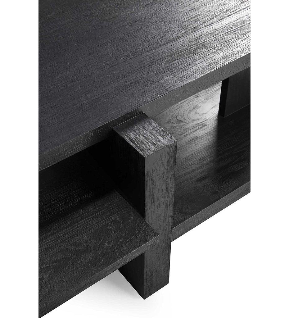 Allred Collaborative - Ethnicraft - Abstract Coffee Table - Teak Black Varnished - Abstract Coffee Table - Teak Black Varnished - 10118