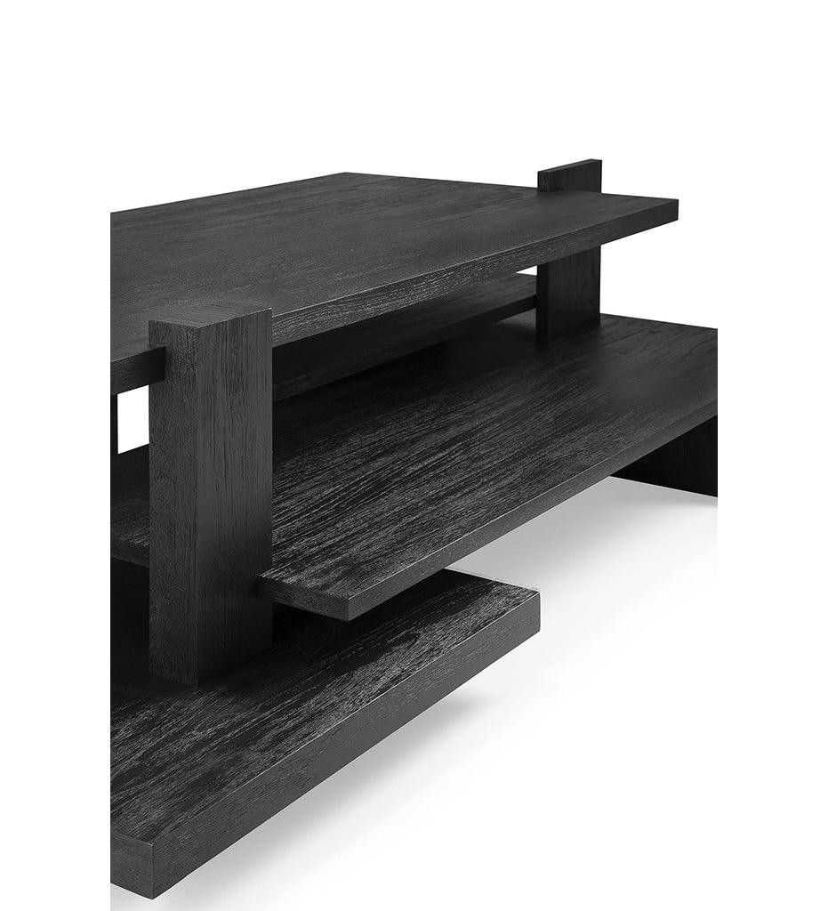 Allred Collaborative - Ethnicraft - Abstract Coffee Table - Teak Black Varnished - Abstract Coffee Table - Teak Black Varnished - 10118