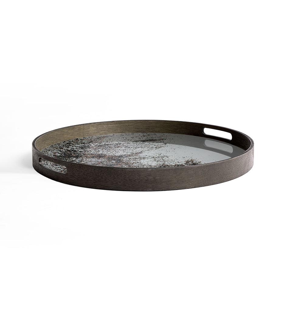 Allred Collaborative - Ethnicraft - Aged Mirror Tray - Round - Aged Mirror Tray - Round - 20315