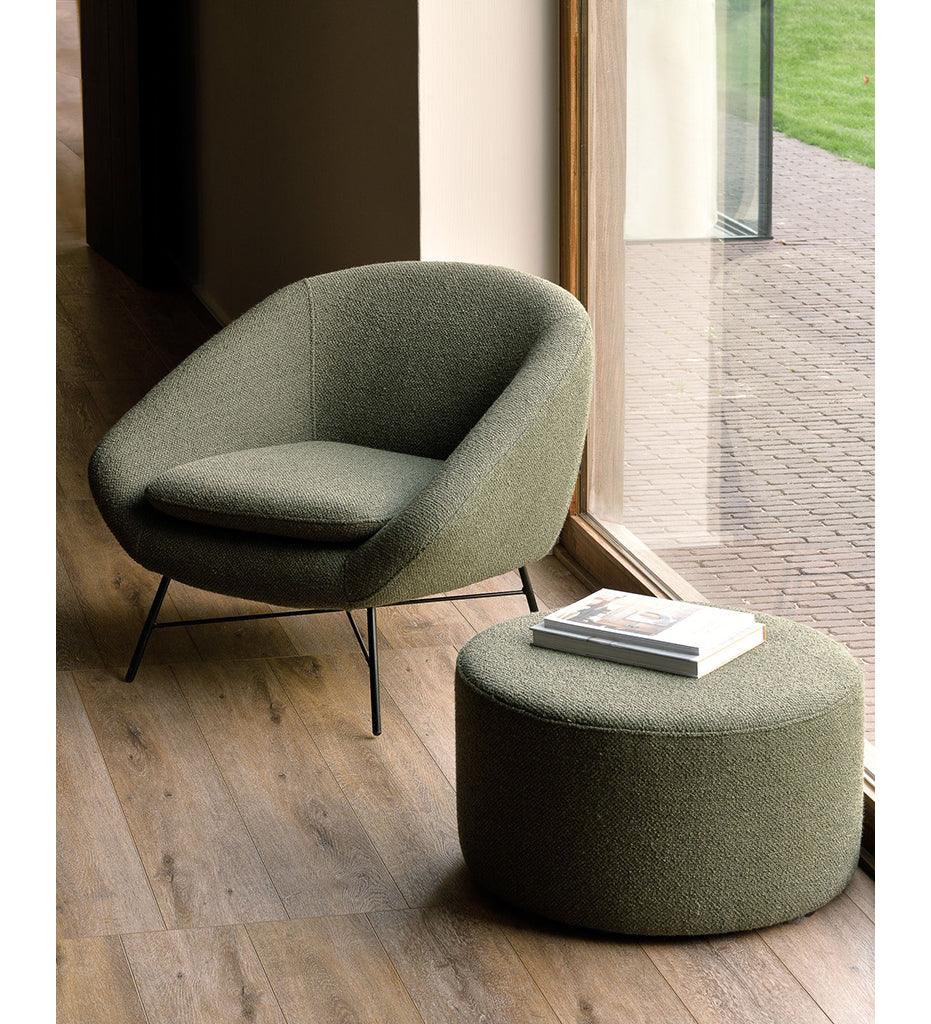 Allred Collaborative - Ethnicraft - Barrow Wide Pouf - - Barrow Wide Pouf - - 20155