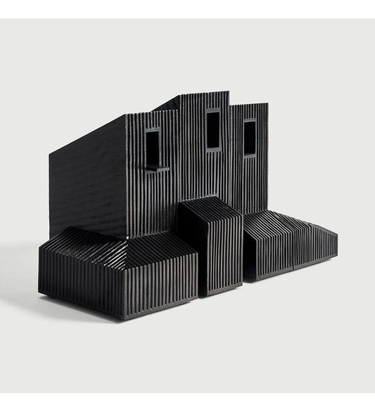 Allred Collaborative - Ethnicraft - Black Modern Farm House Object - Mahogany - Black Modern Farm House Object - Mahogany - 29613