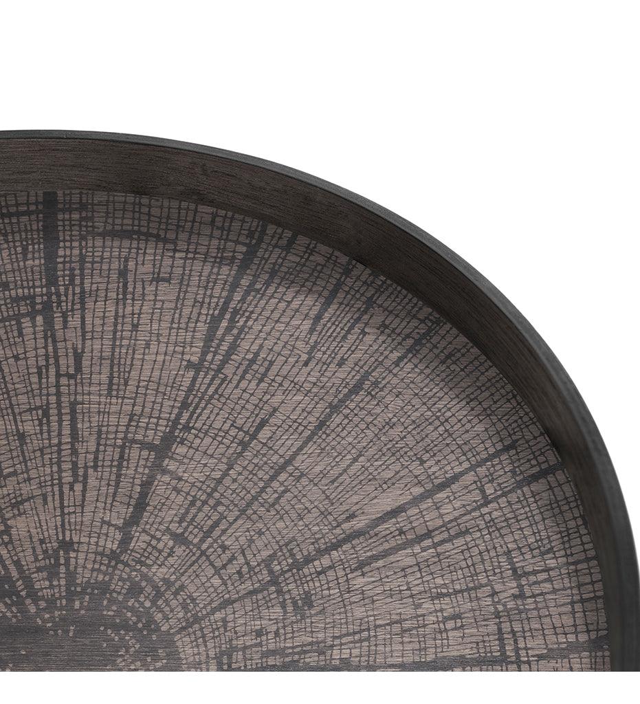 Allred Collaborative - Ethnicraft - Black Slice Wooden Tray - Round - XL - Black Slice Wooden Tray - Round - XL - 20379