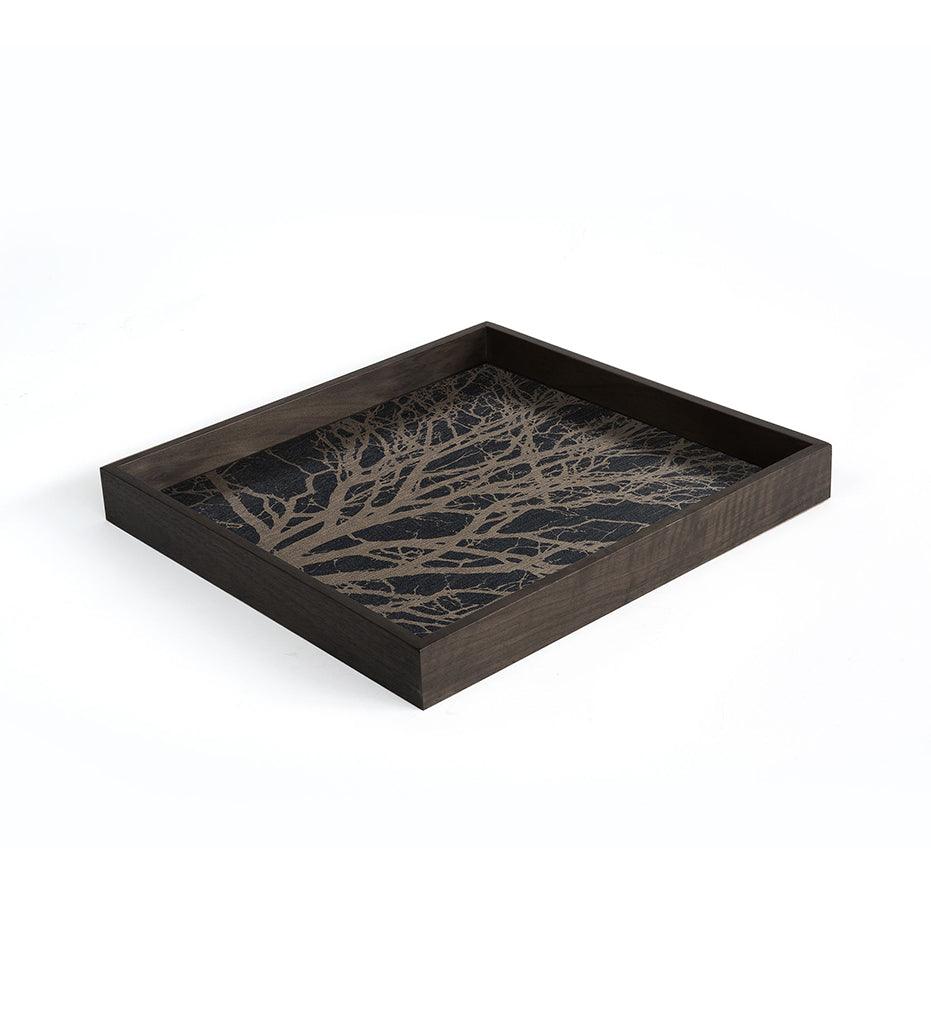 Allred Collaborative - Ethnicraft - Black Tree Wooden Tray - Square - S - Black Tree Wooden Tray - Square - S - 20564