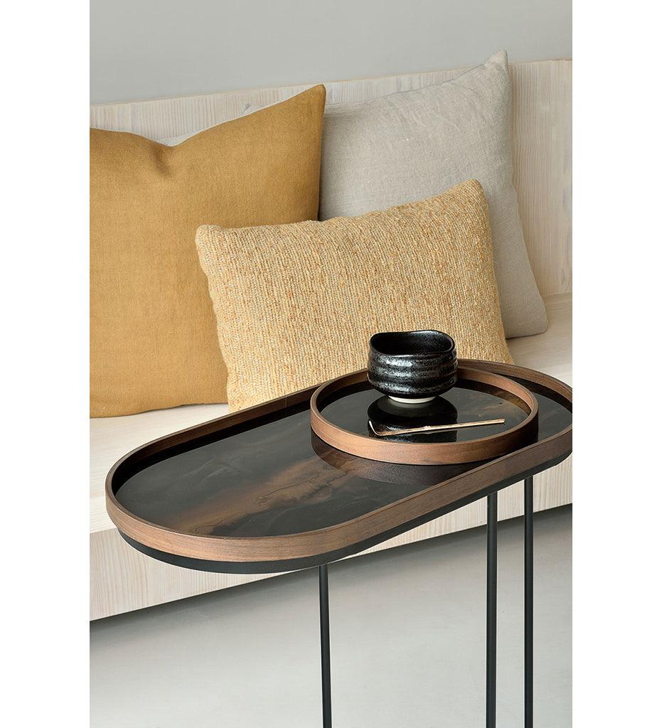 Allred Collaborative - Ethnicraft - Bronze Organic Glass Tray - Oblong - M - Bronze Organic Glass Tray - Oblong - M - 20369