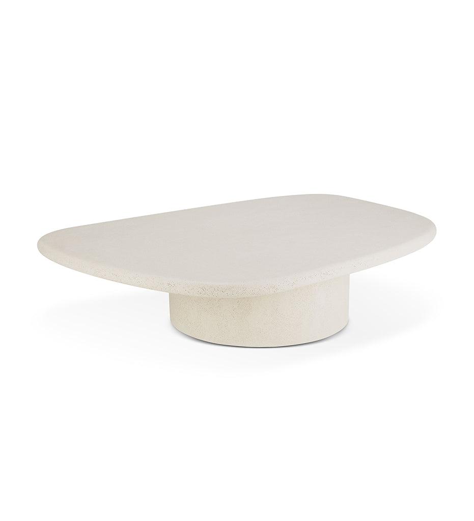 Allred Collaborative - Ethnicraft - Elements Coffee Table - Microcement - Off White - Pebble Shape - 56 in. - Elements Coffee Table - Microcement - Off White - Pebble Shape - 56 in. - 26412