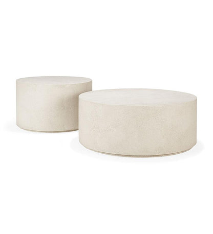 Allred Collaborative - Ethnicraft - Elements Coffee Table - Microcement - Off White - Round - - Elements Coffee Table - Microcement - Off White - Round - - 26414