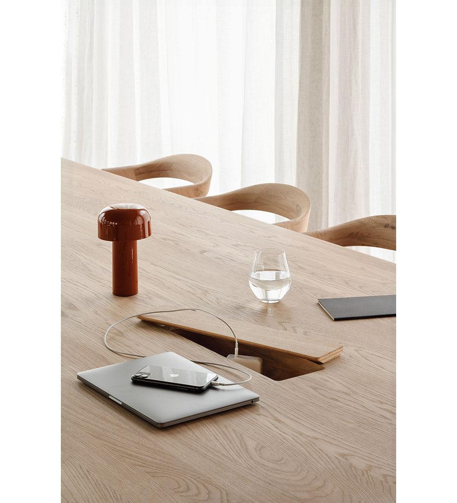 Allred Collaborative - Ethnicraft - Geometric Meeting Table - Varnished Oak - Rectangular - 123 in. - Geometric Meeting Table - Varnished Oak - Rectangular - 123 in. - 53061