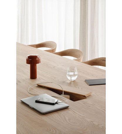 Allred Collaborative - Ethnicraft - Geometric Meeting Table - Varnished Oak - Rectangular - 123 in. - Geometric Meeting Table - Varnished Oak - Rectangular - 123 in. - 53061